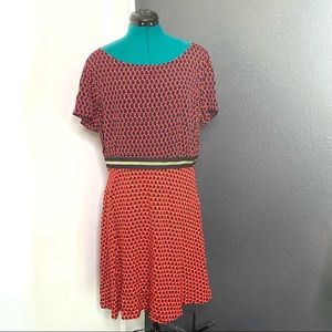 Anthropologie Maeve Red Dress